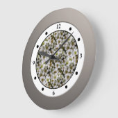 Blume des Blumengartens römische Ziffern Große Wanduhr (Winkel)
