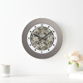 Blume des Blumengartens römische Ziffern Große Wanduhr (Zuhause)