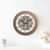 Blume des Blumengartens römische Ziffern Große Wanduhr (Zuhause)