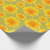 Blume des Blumenmusters Geschenkpapier (Ecke)