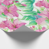 Blume des Blumenmusters Puakenikeni Geschenkpapier (Ecke)