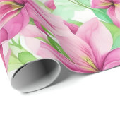 Blume des Blumenmusters Puakenikeni Geschenkpapier (Rolleneckpunkt)