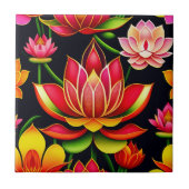 Blume des Blumenrotes Lotus Fliese (Vorderseite)