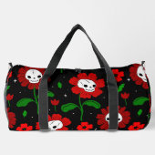 Blume des Blumenschädels Duffle Bag (Rückseite)