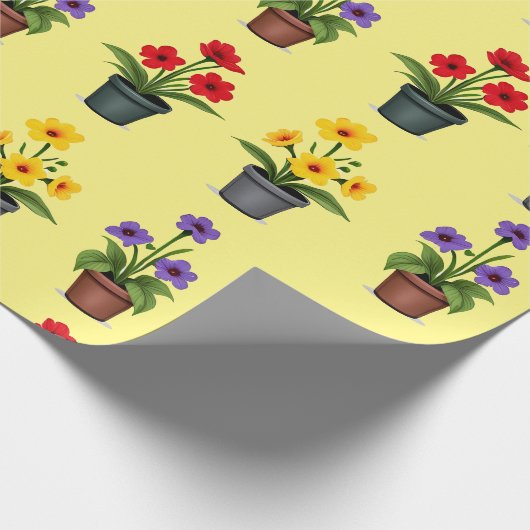 Blume des Blutspinns Geschenkpapier (Ecke)