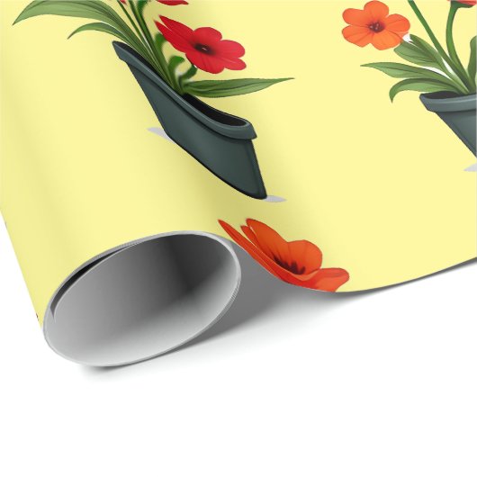 Blume des Blutspinns Geschenkpapier (Rolleneckpunkt)