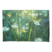 Blume des botanischen Feldes Kissenbezug (Vorderseite-Links)