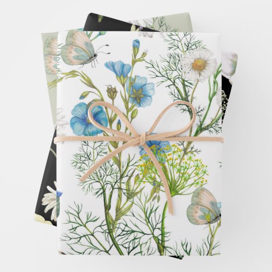 Blume des Botanischen Gartens Geschenkpapier Set (Beispiel)