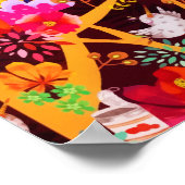 Blume des Botanischen Waldes Poster (Ecke)
