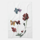Blume des Butterfly Poppy Handtuch (Vertikal)