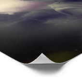 Blume des Drehkopfes in Teilfarbfarbe Poster (Ecke)