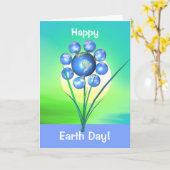 Blume des Earth Day Karte (Gelbe Blume)