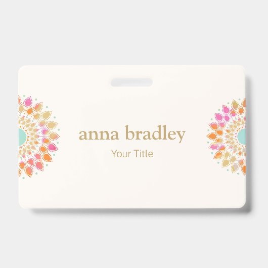 Blume des farbenfrohen Blütenlotus Ausweis (Vorderseite)