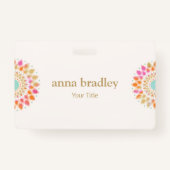 Blume des farbenfrohen Blütenlotus Ausweis (Vorderseite)