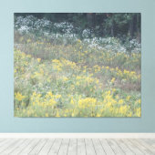 Blume des Felds auf 3 Panels Leinwanddruck (Insitu (Holzboden))