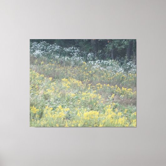 Blume des Felds auf 3 Panels Leinwanddruck (Vorderseite)