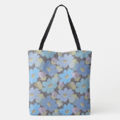 Blume des Fettgewebes und des blauen Kosmos Tasche (Rückseite)
