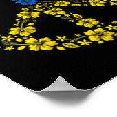 Blume des Friedens in der Ukraine Poster (Ecke)