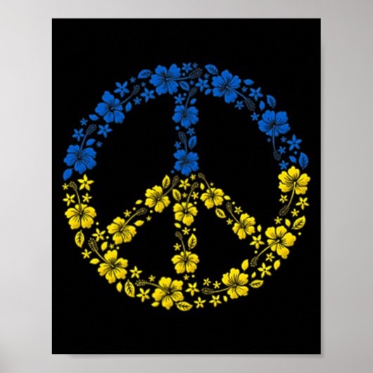 Blume des Friedens in der Ukraine Poster (Vorne)