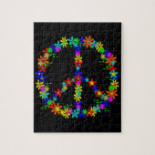 Blume des Friedenssymbols Power Puzzle (Vertikal)