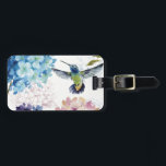 Blume des Frühlings Gepäckanhänger<br><div class="desc">© Lisa Audit / Wild Apple. Das Bild zeigt farbenfrohe Blume in voller Blüte. Ein Kolibri im Flug kann auch auf dem Bild gesehen werden.</div>