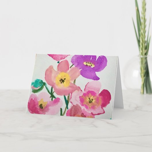 Blume des Frühlings Karte (Vorderseite)