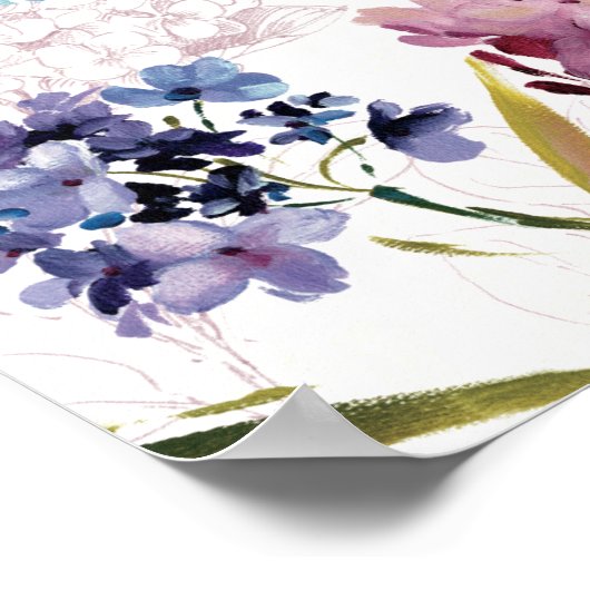 Blume des Frühlings Poster (Ecke)