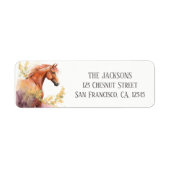 Blume des Frühlings Wasserfarbe Rücksendeadresse (Vorne)