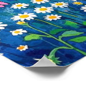 Blume des Gartenviertels Poster (Ecke)