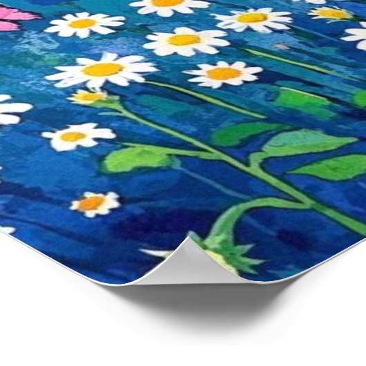 Blume des Gartenviertels Poster (Ecke)