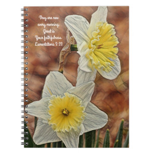 Blume des Glaubens Daffodil Faithfulness Gebet Notizblock