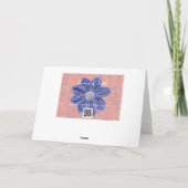 Blume des Glaubens Gelbe Blume Karte (Rückseite)