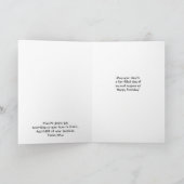 Blume des Glaubens Goldener Pfirsich Gladiolus Geb Karte (Innenseite)