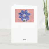 Blume des Glaubens Hübsche Blume Schriftsatz Karte (Rückseite)