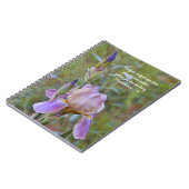 Blume des Glaubens Iris Comfort-Gebetsbuch Notizblock (Linke Seite)