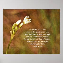 Blume des Glaubens Isaiah 30:8 Art Poster