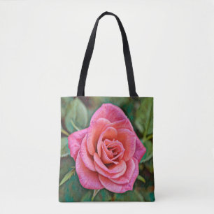 Blume des Glaubens Künstlerische Rosa-Rose-Tasche Tasche