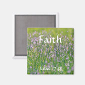 Blume des Glaubens Luke 17:6 Wildblume Magnet (Vorderseite/Rückseite)