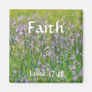 Blume des Glaubens Luke 17:6 Wildblume Magnet