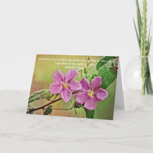 Blume des Glaubens Matthew 18:20 Note Card Karte