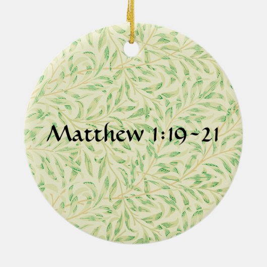 Blume des Glaubens Matthew Poinsettia Ornament (Hinten)