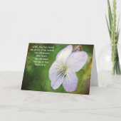 Blume des Glaubens Micah 7:7 Note Card Karte (Vorderseite)