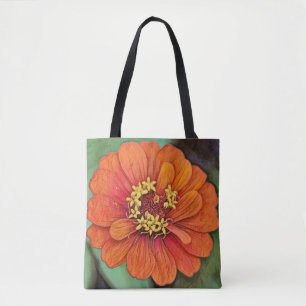 Blume des Glaubens Orange Zinnia Blume Tasche
