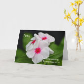 Blume des Glaubens Periwinkle-Gebetskarte Karte (Gelbe Blume)