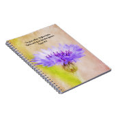 Blume des Glaubens Promises Button-Blume-Notebook Notizblock (Rechte Seite)