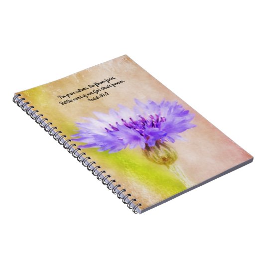 Blume des Glaubens Promises Button-Blume-Notebook Notizblock (Rechte Seite)