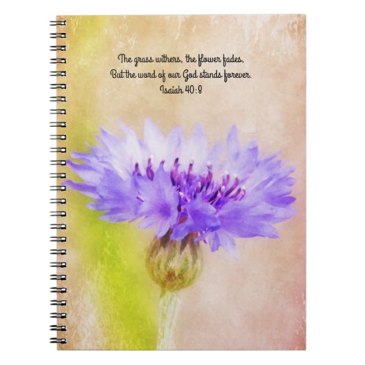 Blume des Glaubens Promises Button-Blume-Notebook Notizblock (Vorderseite)