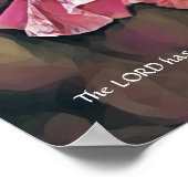 Blume des Glaubens Psalm 126:3 Art-Poster Poster (Ecke)