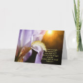 Blume des Glaubens Psalm 27:1 Note Card Karte (Vorderseite)