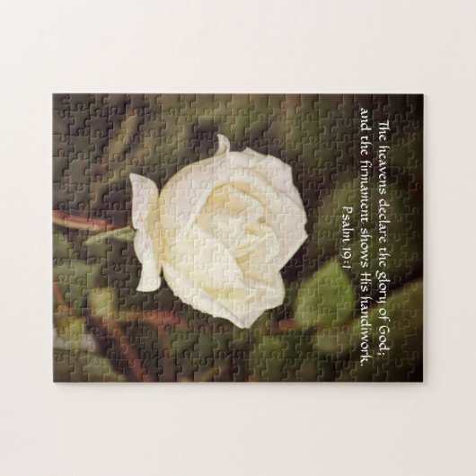 Blume des Glaubens Psalm Rose Puzzle (Horizontal)